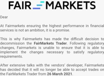 独家：GKFX旗下FairMarkets Trader平台下线，客户迁移至MT5