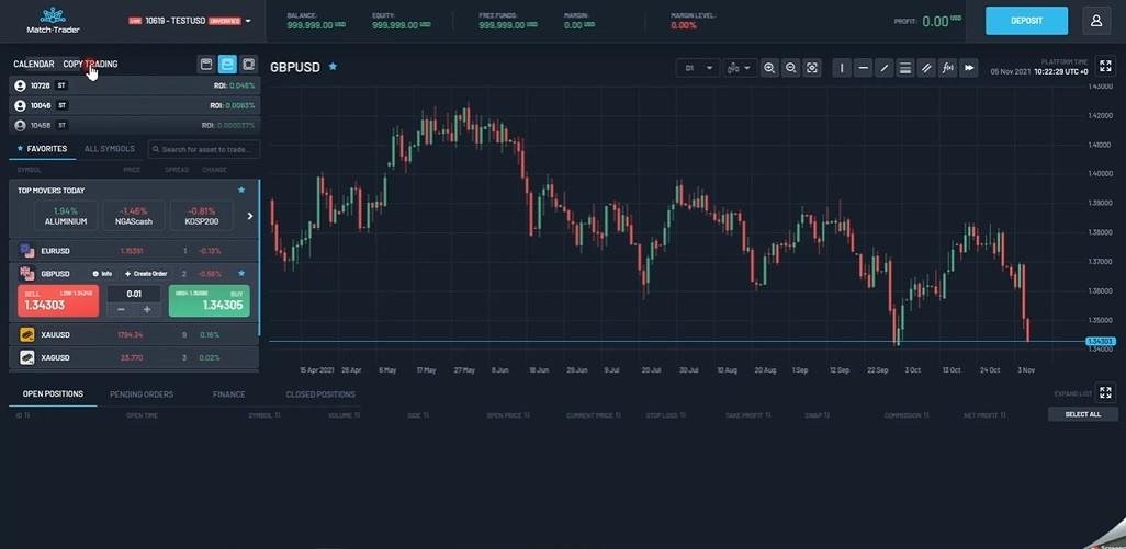 Match-Trade平台新增跟单交易小部件与CRM通知功能