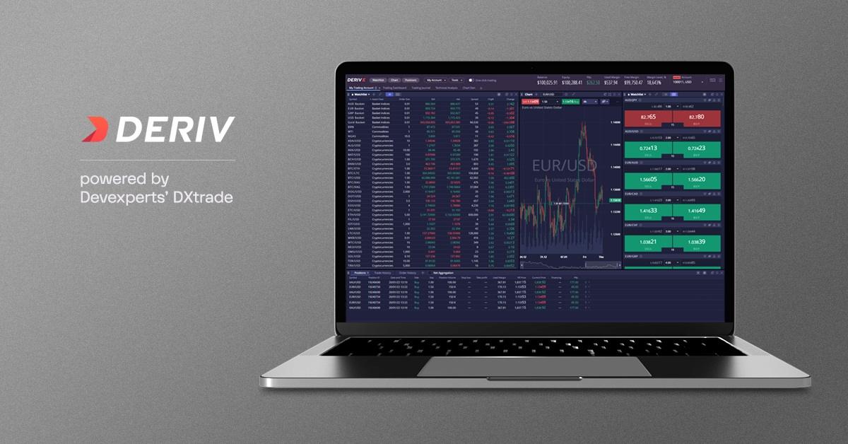Deriv.com 推出 Deriv X 交易平台，由 Devexperts 提供技术支持