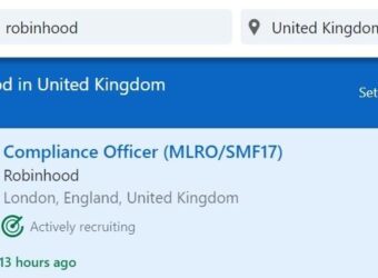 Robinhood计划进军英国市场，在伦敦招聘关键职位