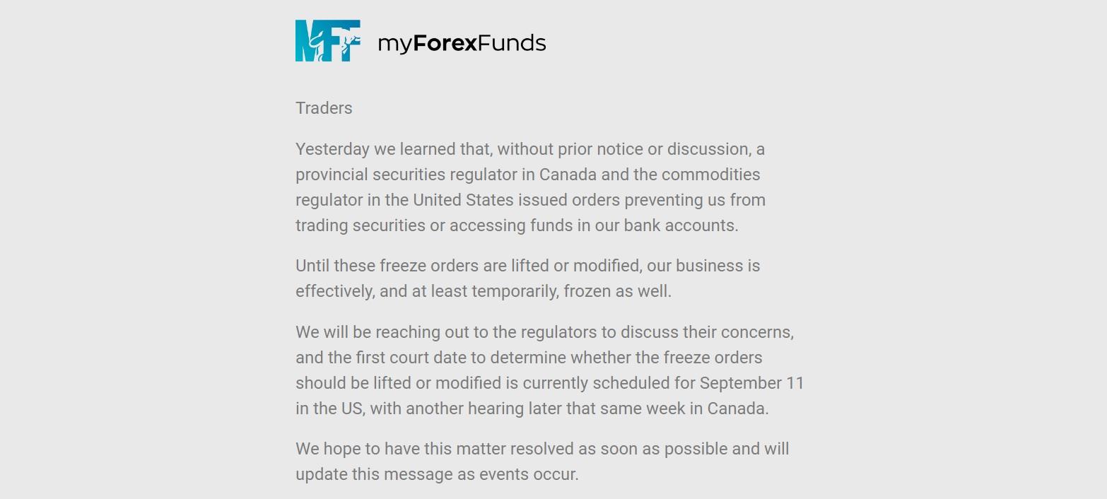 美加监管机构关闭My Forex Funds，指控3亿美元欺诈