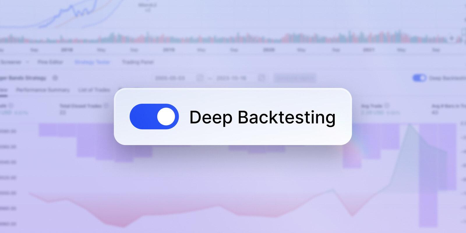 TradingView 深度回测功能正式发布，结束测试阶段