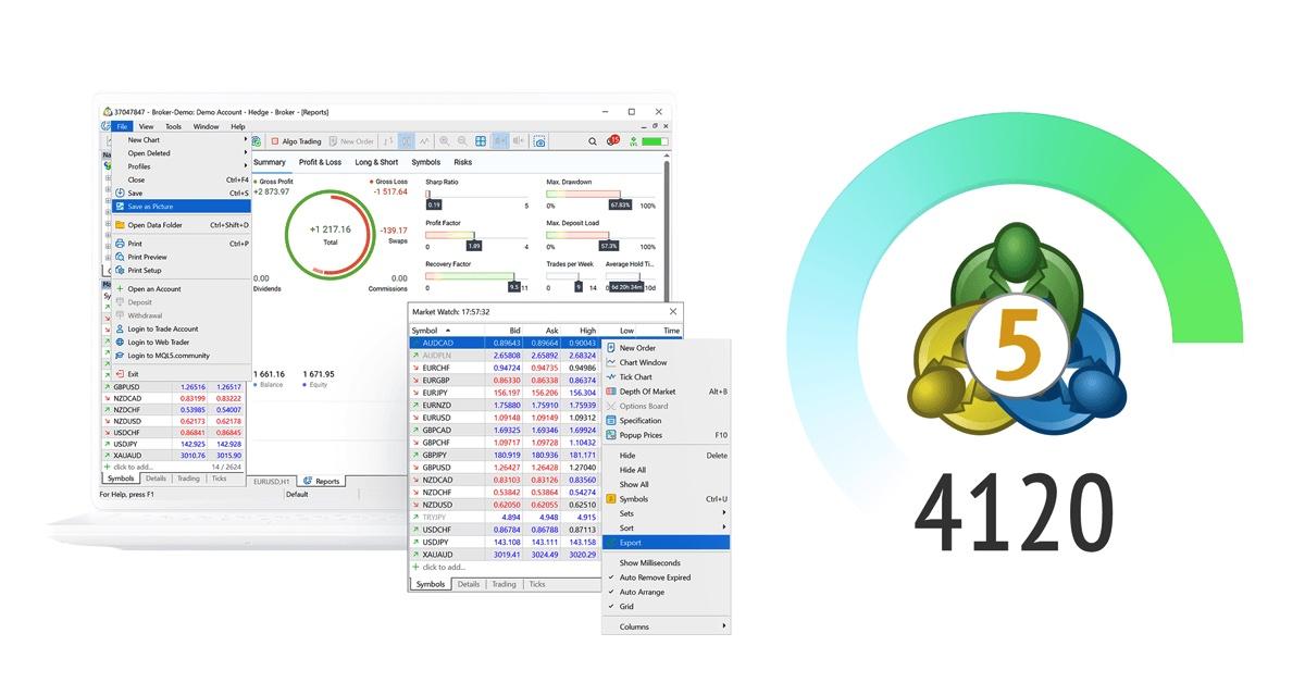 MetaTrader 5 测试版 build 4120：支持交易报告导出，新增 MQL5 矩阵与向量函数
