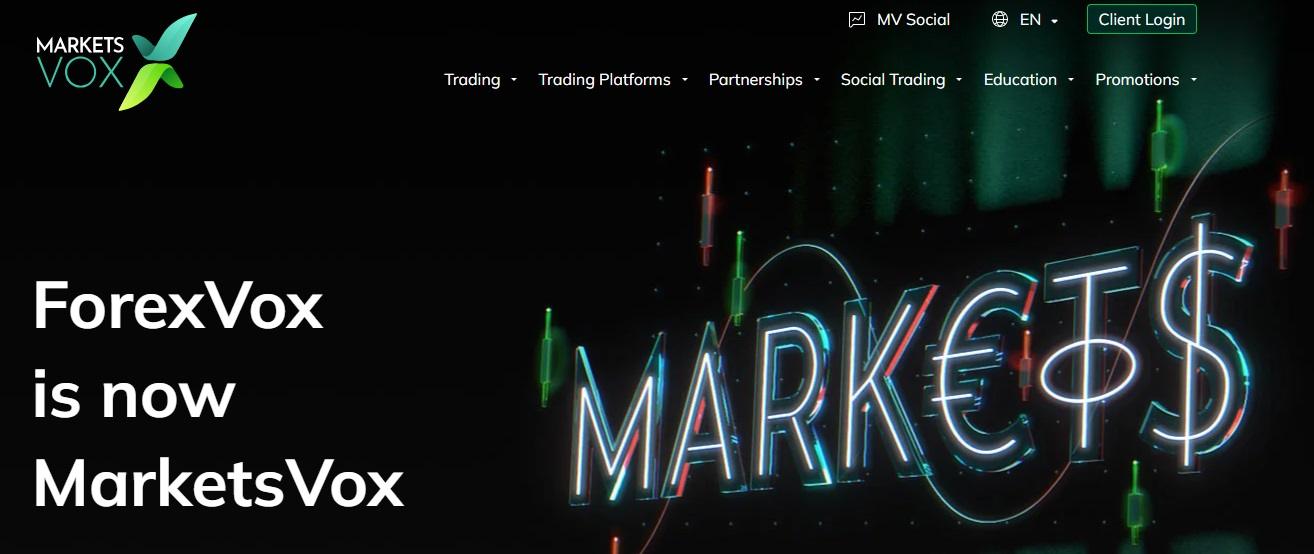 ForexVox 更名为 MarketsVox，拓展多资产交易服务