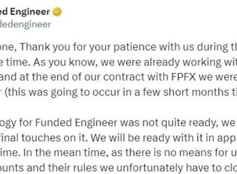 Funded Engineer 拟重启业务，但需更换经纪商