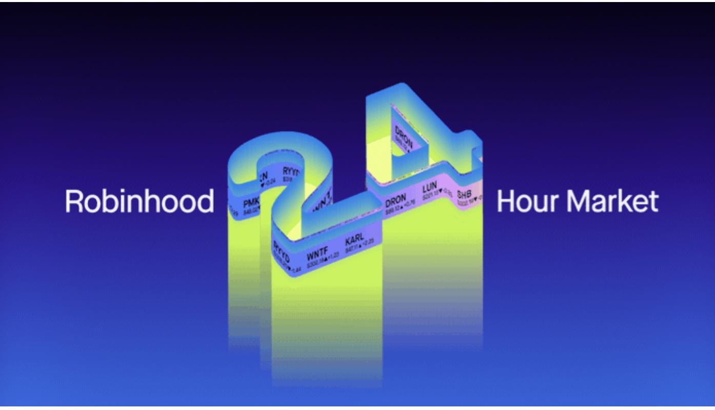 Robinhood 24小时市场新增资产，隔夜交易标的扩至922个