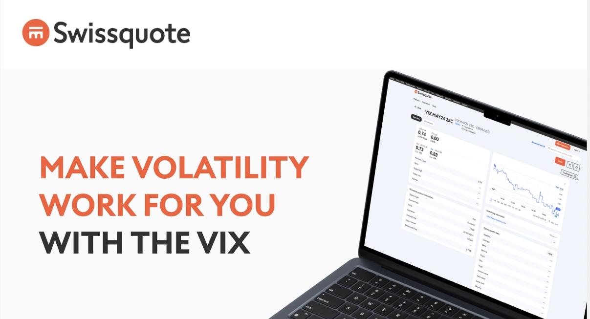 Swissquote 新增 VIX 波动率指数期权与期货