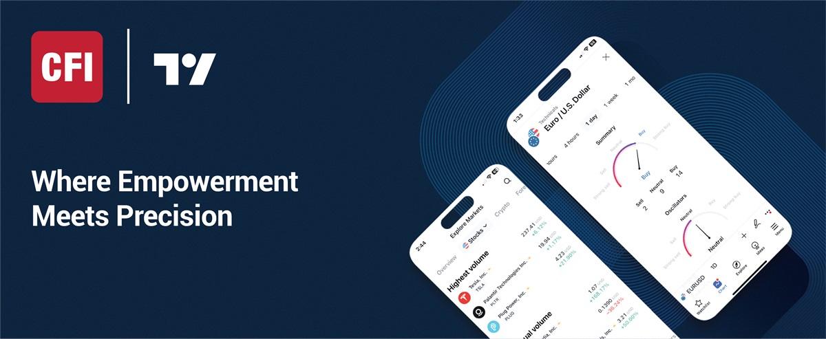 CFI 整合 TradingView 图表与交易社区，提供超4000种交易工具