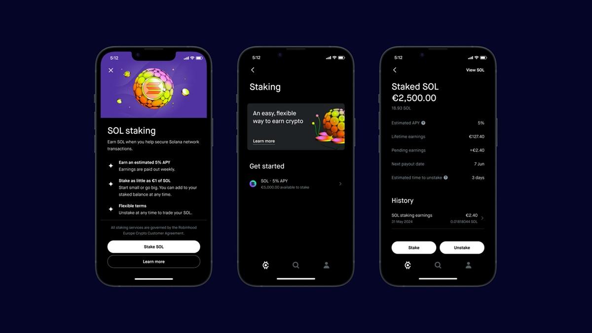 Robinhood Crypto在欧洲推出质押功能及本地化服务