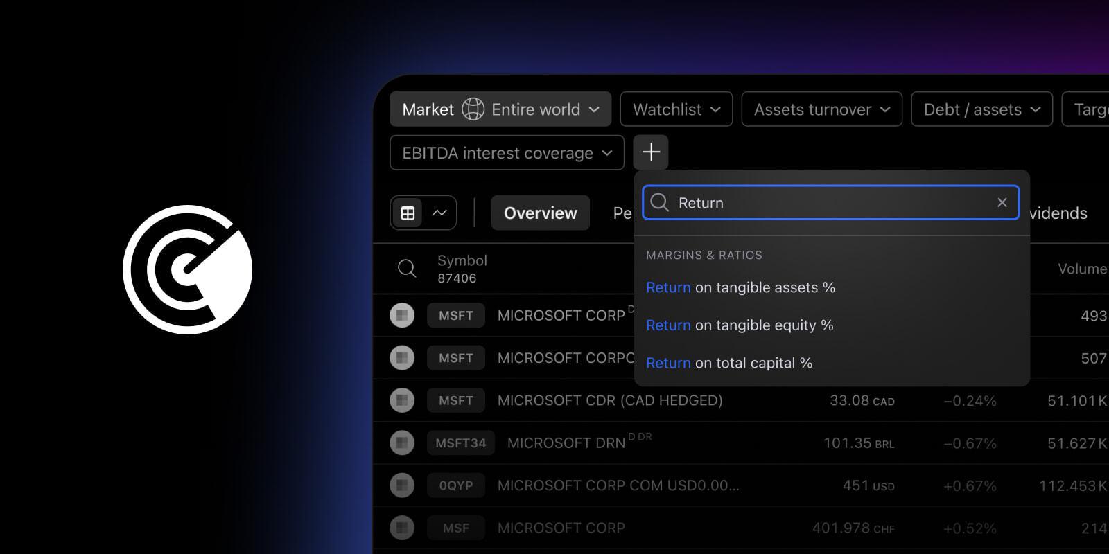 TradingView 股票筛选器新增多项指标，优化分析体验