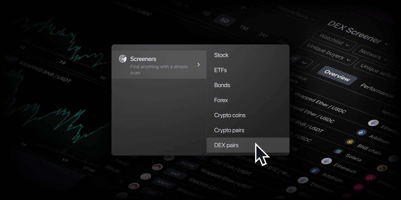 TradingView 推出 DEX Screener，扩展加密货币分析工具套件