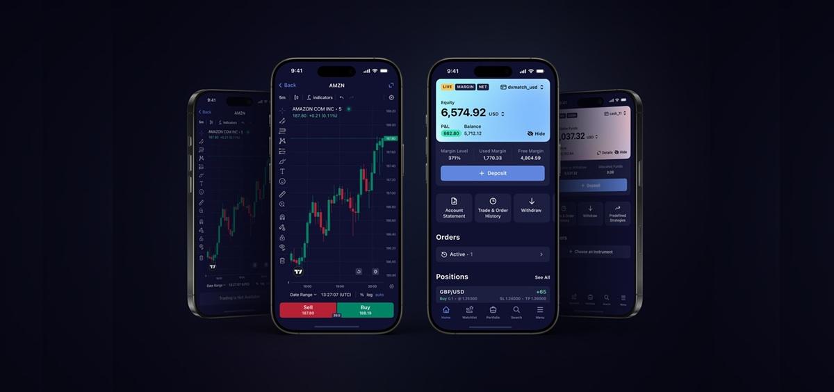 DXtrade 移动交易应用更新：新增主页屏幕与 TradingView 集成