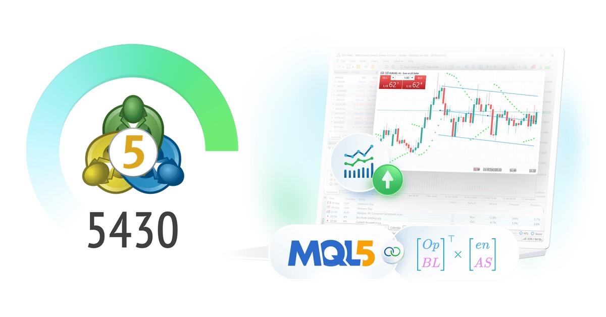 MetaTrader 5 新版 build 5430 发布：图表引擎升级为 Blend2D，MQL5 新增约 20 个矩阵函数