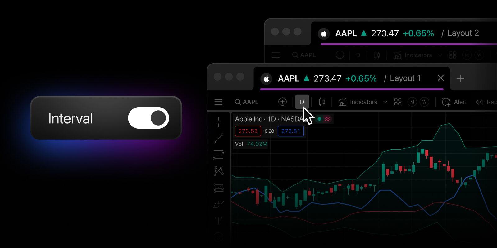 TradingView Desktop 2.13.0 新增周期同步，多图表管理更高效