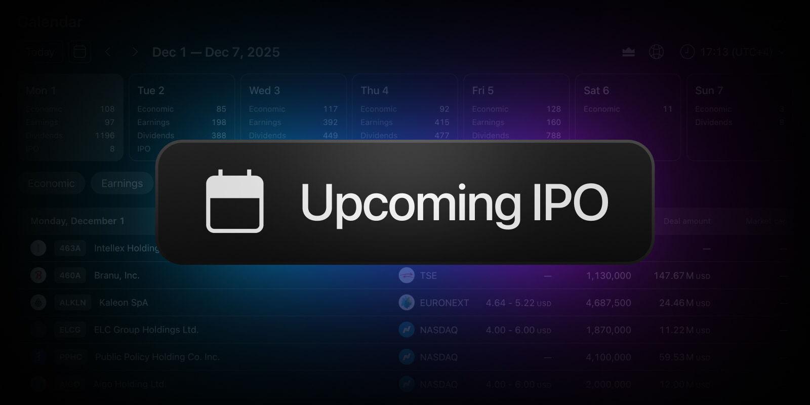 TradingView 新增全面 IPO 数据，覆盖上市前中后全周期