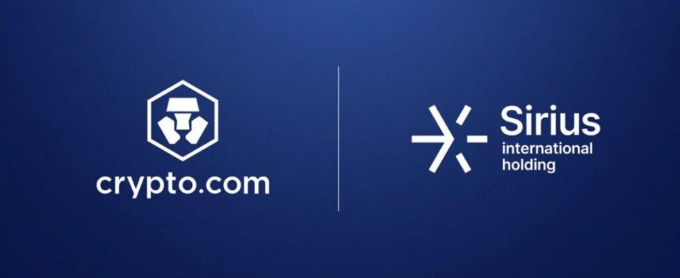 Sirius International Holding联手Crypto.com：推动阿联酋区块链与资产代币化基础设施