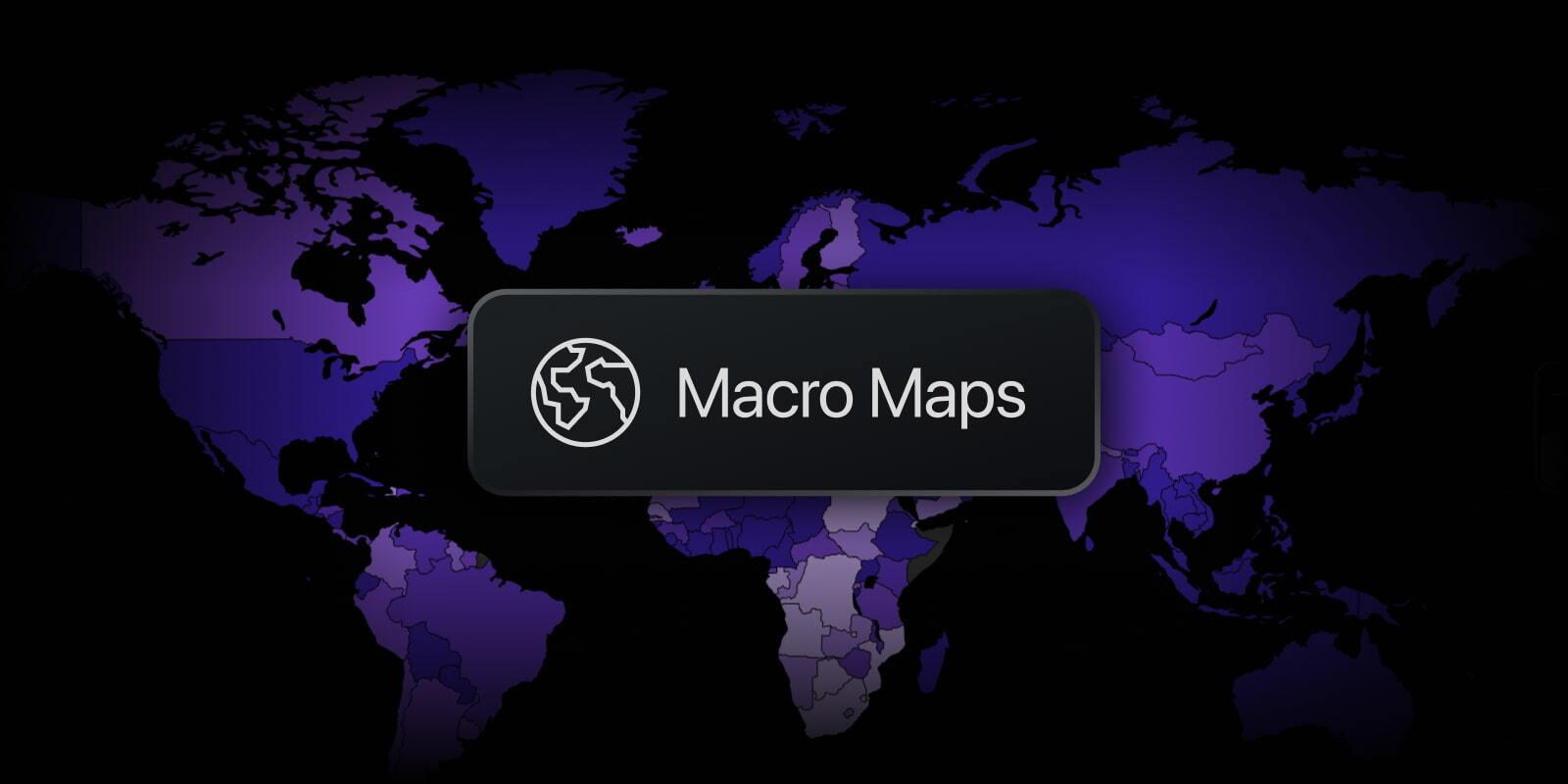 TradingView 推出 Macro Maps 2.0，宏观经济数据工具全面升级