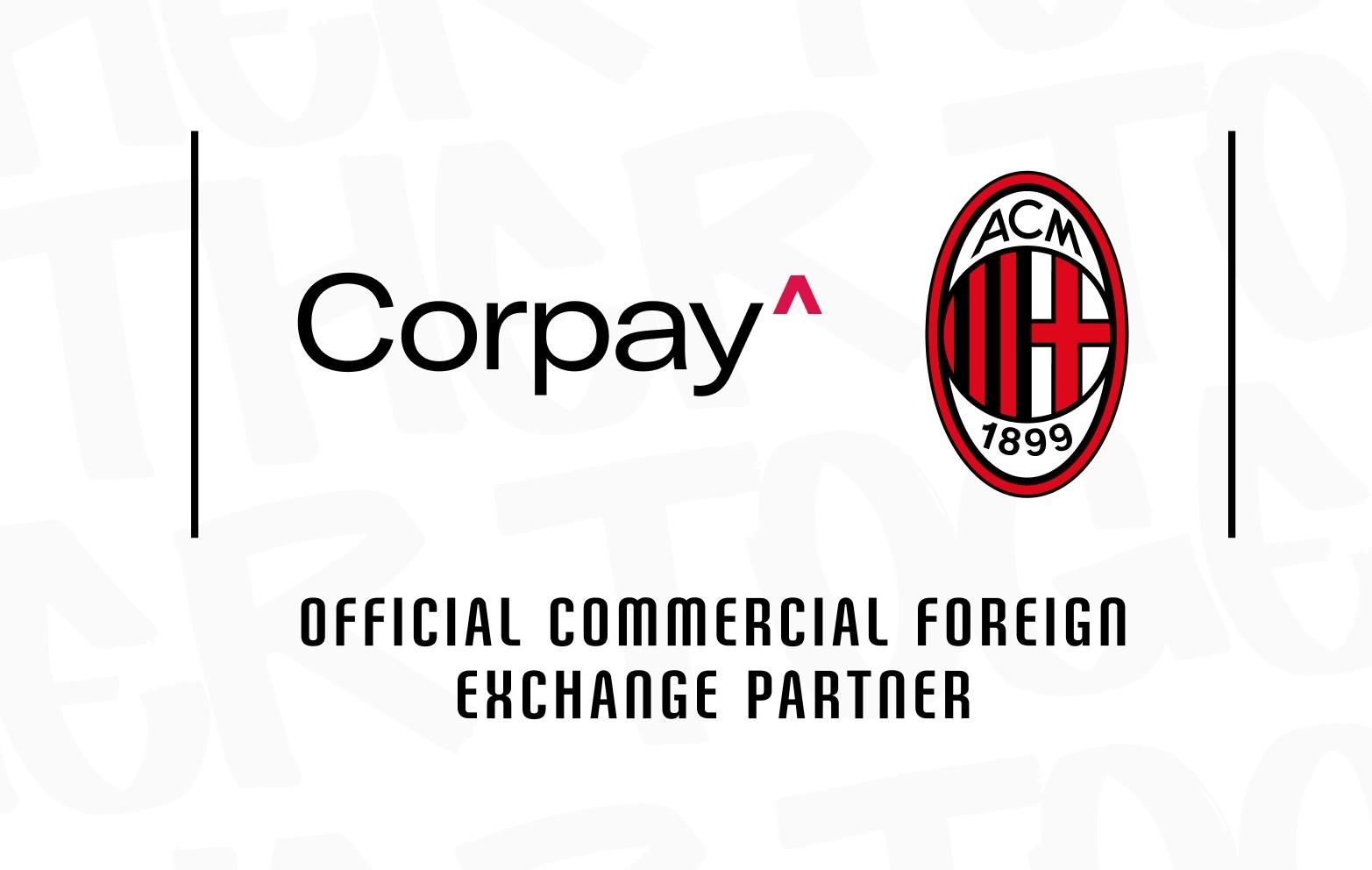 AC米兰与Corpay Cross-Border续约，继续担任官方商业外汇合作伙伴