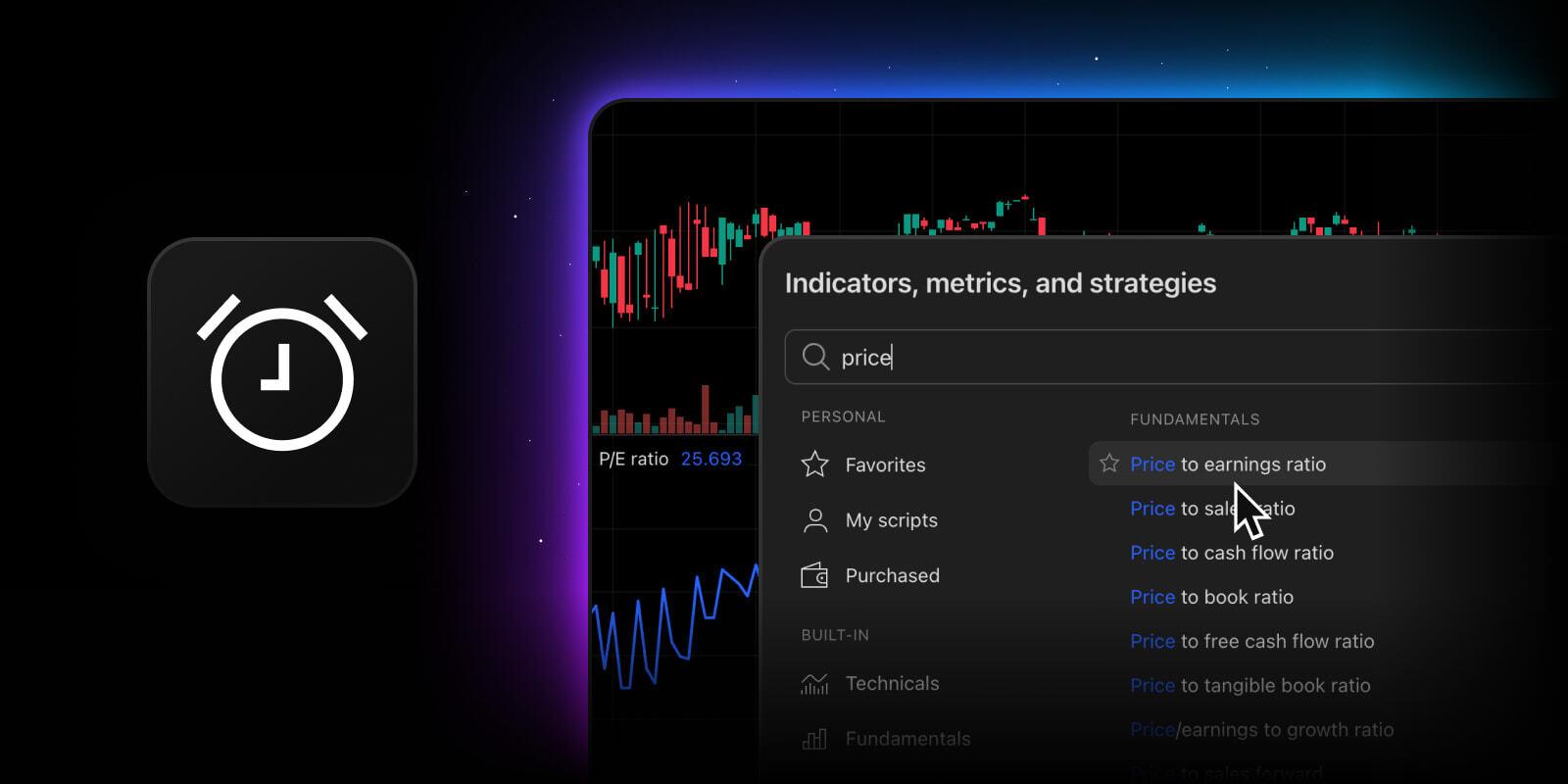 TradingView为估值指标推出警报功能