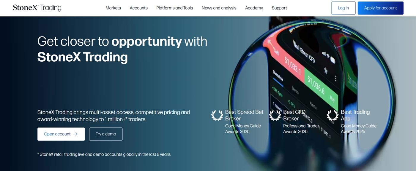 City Index 品牌重塑为 StoneX Trading，零售业务并入集团全球品牌