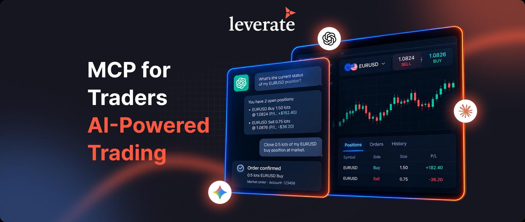 Leverate 发布 MCP for Traders,将 Claude、ChatGPT 等 AI 助手接入真实交易账户