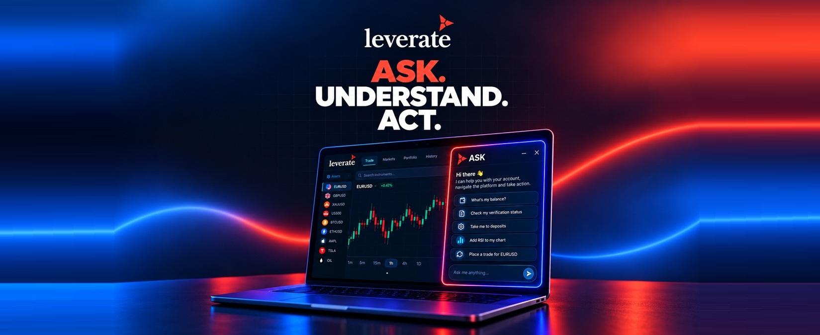 Leverate 推出交易平台原生 AI 助手 ASK,从问答直达交易操作